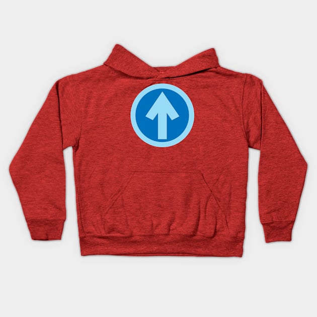 Arrow Sign Kids Hoodie by Skatee